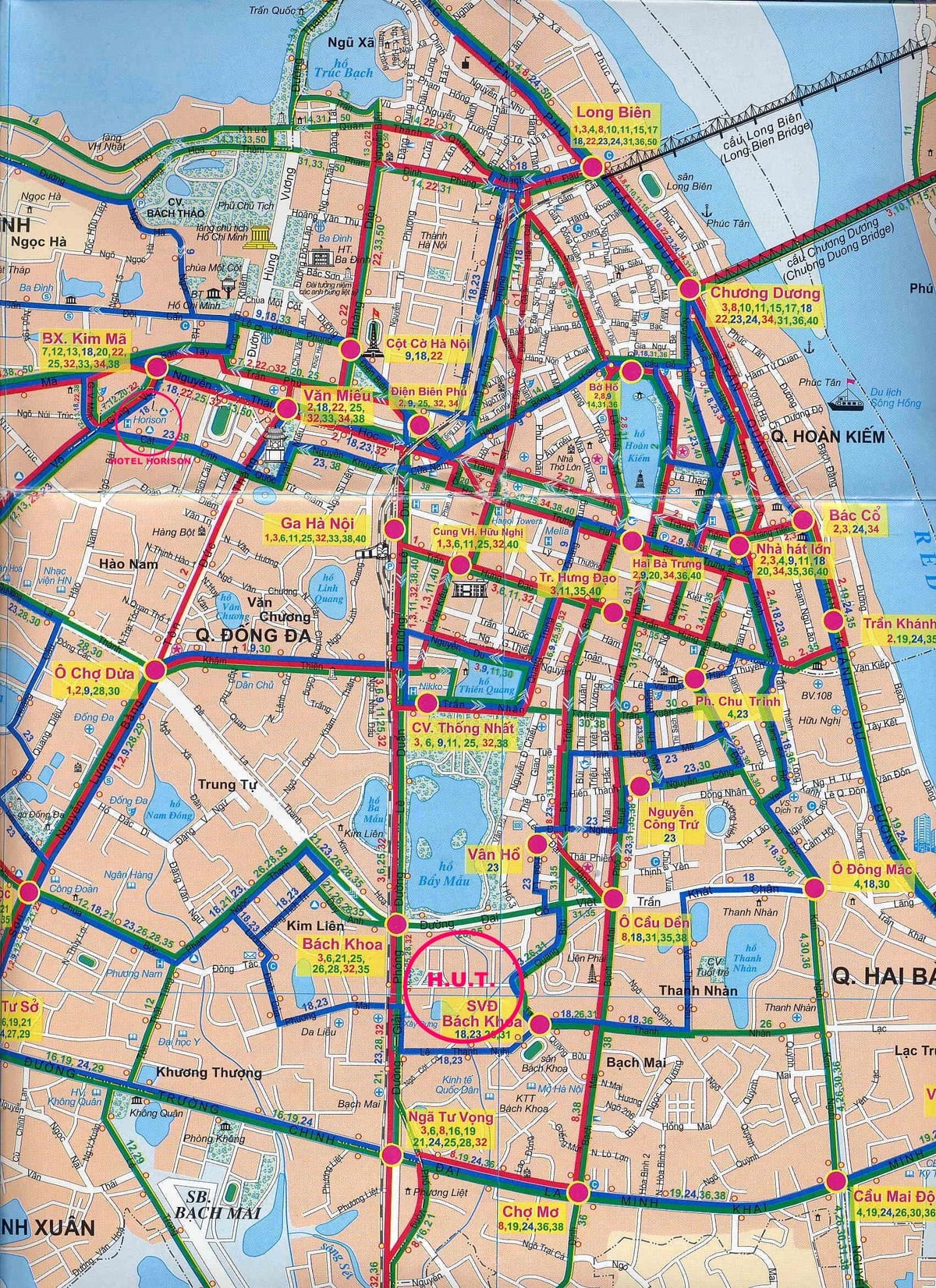 地图河内市巴士