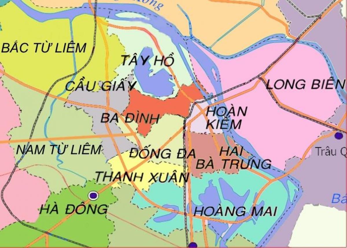 地图ha东区河内